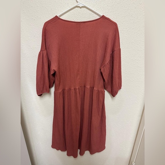 NWT Zara Textured Weave Dress Dusty Rose Size S - Picture 5 of 10